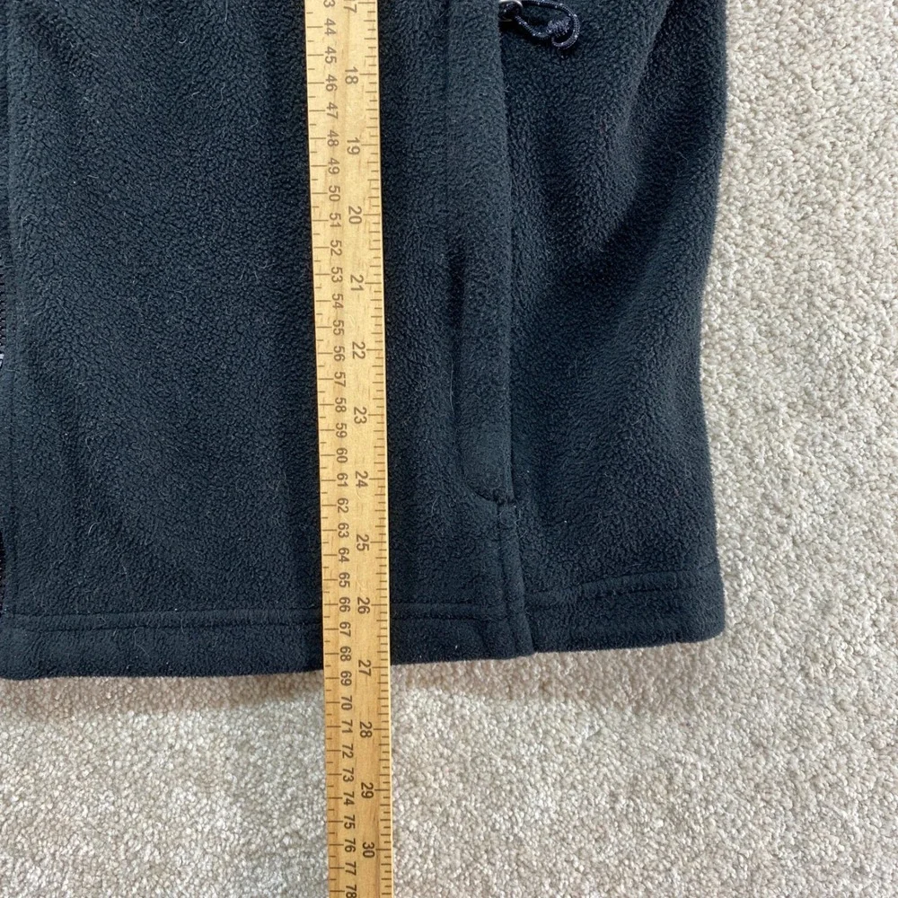 The North Face Full Zip Fleece Jacket Mens Large Black‎ TKA 100 Mock Neck Raglan